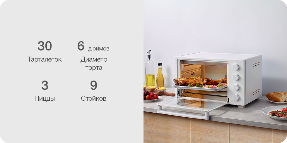 Духовой шкаф Xiaomi Mijia Electric Oven (32 л, белый) 