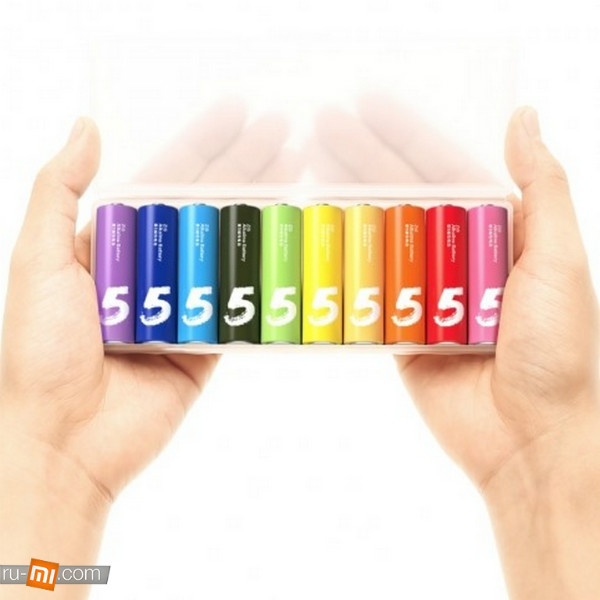 Батарейки Xiaomi Zi5-AA Rainbow Colors (10 шт.)