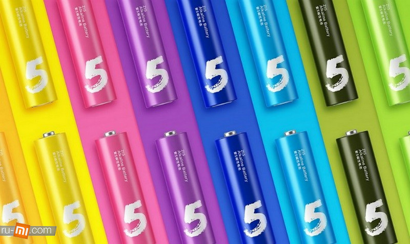 Батарейки Xiaomi Zi5-AA Rainbow Colors (10 шт.)