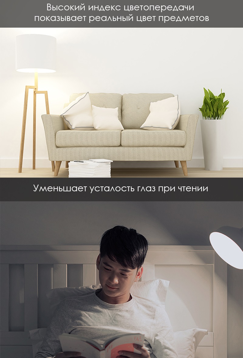 Светодиодная лампочка Xiaomi Zhirui Light Bulb E27 White (9290020389)